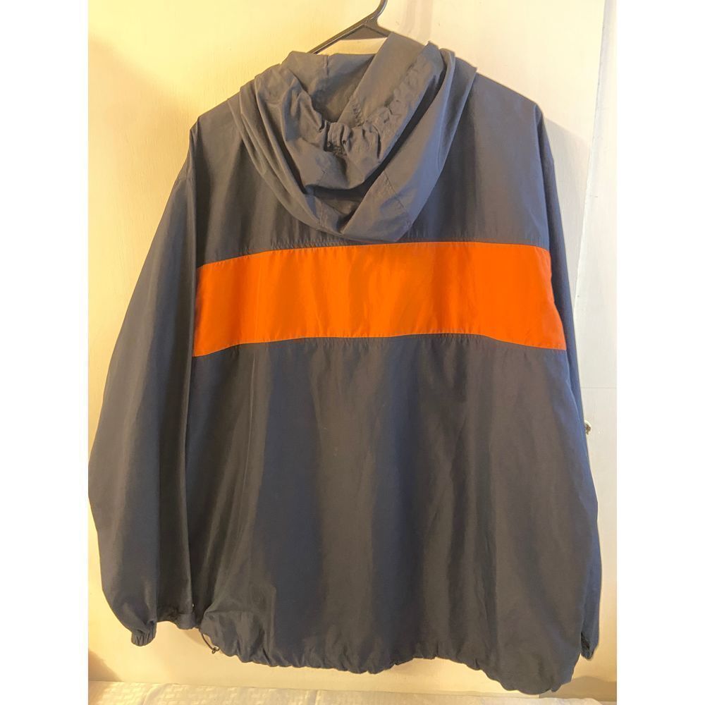 Chaps windbreaker zipper jacket Mens medium hood‎